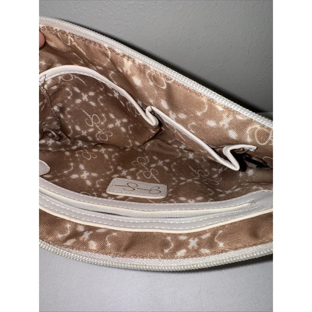 Jessica  Simpson‎ Embossed  Clutch Shoulder Bag Crossbody Handbag Purse Wristlet